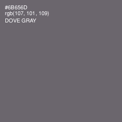 #6B656D - Dove Gray Color Image